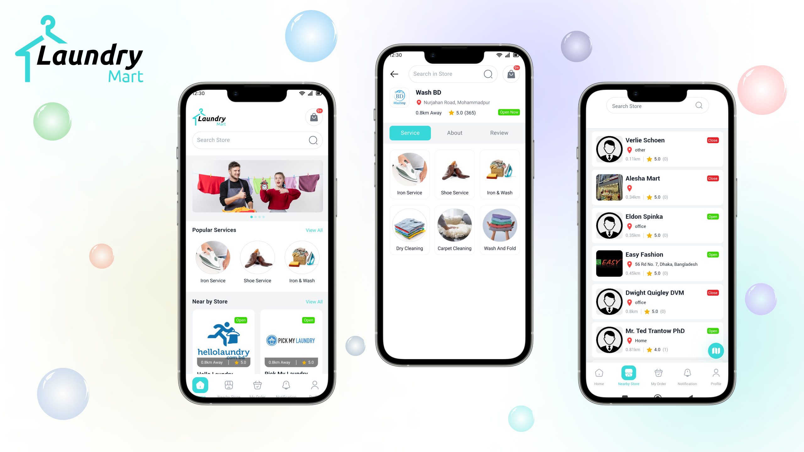 LaundryMart Multi Vendor Laundry Booking App With Admin Panel by